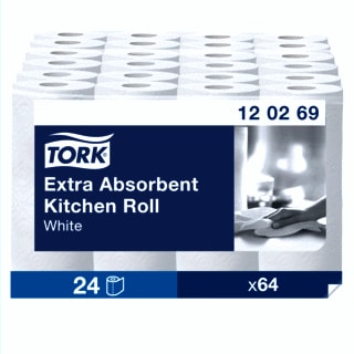 Tork - Papieren doek/rol Absrb Kknrol 2Lgs Wt Ds24