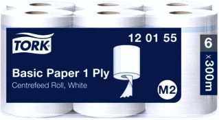 Tork - Papieren doek/rol Basic Poetspapier M2 Ds6