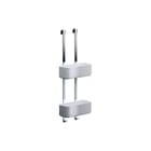 Geesa - Frame Collection Korf Hangend Doucherek Wit/Ch