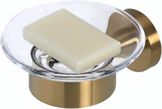 Geesa - Nemox Brushed gold Zeephouder Zeepschaal