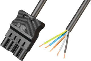 Adels - Patchkabel inst.bare gebouwinstall. AANSLSNOER MALE 5P 2M ZW