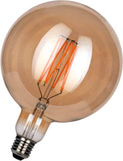 Bailey - LED Filament Globe LED-lamp Ledfil G150 E27 8W2200K G