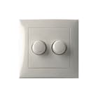 Lumiko - Duo Bed.element / centr.pl. schakelmat. Klem Lumiko Duo-Afd-Bkr-W