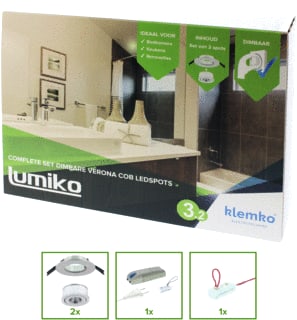 Lumiko - Verona Downlight/spot/schijnwerper Cob-Kit3-2
