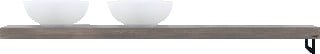 Looox - Wood Solo Wastafelblad Wbs R 100 Og Mz