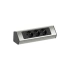 Bachmann - Contactdooscombinatie Casia2 Krt 3X230V 2M Rvs