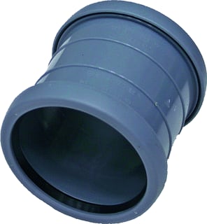 Pipelife - Topfit Fitting met 2 aansluitingen Overschuifmof 50Mm Grijs