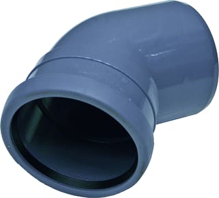 Pipelife - Topfit Fitting met 2 aansluitingen Tf Bocht 40 45Gr M/S Grs