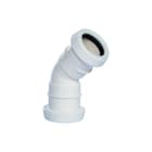 Pipelife - Fitting met 2 aansluitingen Pp Bocht 32 45Gr 2Xm Wit