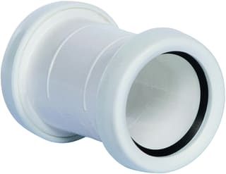 Pipelife - Fitting met 2 aansluitingen Pp Overschuifmof 50 Wit