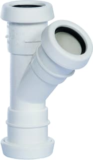 Pipelife - Fitting met 3 aansluitingen Pp Tstuk 40 45Gr 3Xm Wit