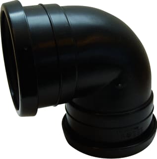 Pipelife - Fitting met 2 aansluitingen Pp Bocht 125-90Gr 2Mof Zw