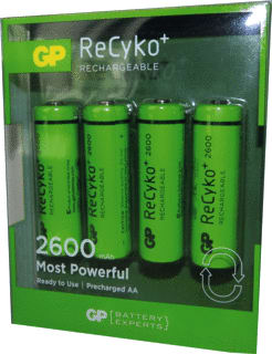 GP - Batterij, oplaadbaar nimh recyko+ aa 2600 br4