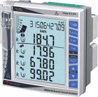 Carlo Gavazzi - WM50 Multifunctionele paneelmeter mulpnlmtr wm50av53hbc