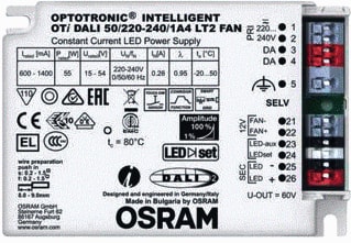 Osram - Optotronic Intelligent LED driver Otidali 50/1A4 Lt2Fan