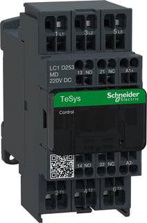 Schneider Electric - TeSys Deca Advanced Magneetschakelaar Cont 25A 1S+1O 220Vdc Vklem