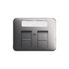 ABB Busch-Jaeger - Alpha Inzetplaat schakelmateriaal Inzpl 2X Mj 1800-20 Platin