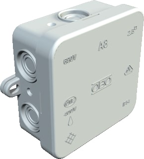 OBO - A 8 Opbouwdoos wand/plafond Kabeldoos Leeg Hf