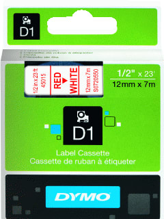 Dymo - D1 Labeltape Tape 12Mm W/Ro