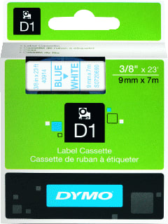 Dymo - D1 Labeltape Tape 9Mm W/Bl