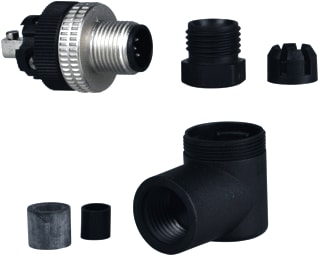 TeSensors - Ronde (industrie) connector Connector M12 5P Haaks M