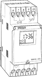 Grasslin - Digitale schakelklok vr paneelbouw schakklk talento 472