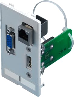 Rittal - SZ Comp. v. uitbouw kast/lessenaar Interf Usb A/Rj45/D-Sub9