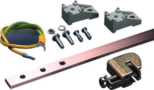 Rittal - DK Aardingsrail voor verdeler Pe-Rail Vert L545 Set