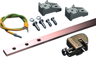 Rittal - DK Aardingsrail voor verdeler Pe-Rail Vert L1745 Set