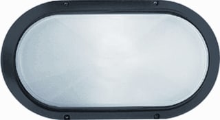 Performance in lighting - SUPERDELTA Plafond-/wandarmatuur Ovale Zwart E27