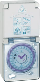 Grasslin - Topica Schakelklok voor wandcontactdoos schakklk topica 410s