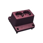 ABB - Hafobox 3640 S Deksel voor opbouwdoos wand/plafond Deksel 3640 2-V Wcd Rood