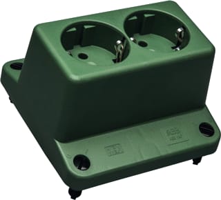 ABB - Hafobox 3640 S Deksel voor opbouwdoos wand/plafond Deksel 3640 2-V Wcd Groen