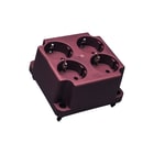 ABB - Hafobox 3640 S Deksel voor opbouwdoos wand/plafond Deksel 3640 4-V Wcd Rood