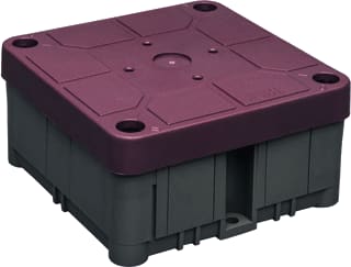 ABB - Hafobox 3640 S Opbouwdoos wand/plafond Kabelds 3640 M Rood Deksel
