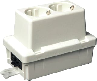 ABB - Hafobox 3620 S Contactdooscombinatie 2-V Wcd Gst18 Voeding Eind