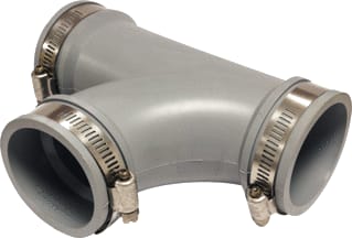 Fernco - Fitting met 2 aansluitingen t-stuk 48t 50-40 grs