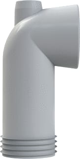 Wisa - 301K Closetaansluitstuk Bocht Nr301K Wit