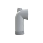 Wisa - 301K Closetaansluitstuk Bocht Nr301K Wit