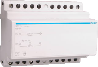 Hager - ST Beltransformator Veiltr. 63Va 12-24V St315