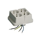 Attema - Cable-mate AK2-C4 Deksel voor opbouwdoos wand/plafond Deksel+4V Wcd +Randaarde