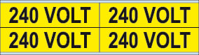 Brady - Indicatiemateriaal schakelmateriaal STICKER 220V 4 STICK