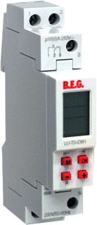 BEG - Chronolux Time Switch Digitale schakelklok vr paneelbouw Digi Weeksklok 1K 1Te