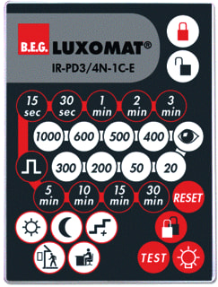 BEG - Luxomat IR-AFST Toebeh./onderdelen bewegingssensor Ir Afstandsbed Pd3/4N -E