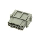 Harting - Contactblok v rechthoekige connect. Buscontdr Han 12P