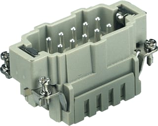 Harting - Contactblok v rechthoekige connect. Han Es 10 Pos. M Insert