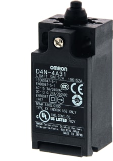 Omron - SAFETY PRODUCTS D4D/N Eindschakelaar Plunjer 1Nc/1No 10A Metr