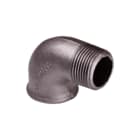 Nefit Industrial - Zwart 92 Fitting met 2 aansluitingen Neft Knie 1 1/2 Bibu Zw