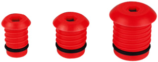Henco - Afsluitstop voor installatiebuis Afpersplug Rood 26Mm Zk20