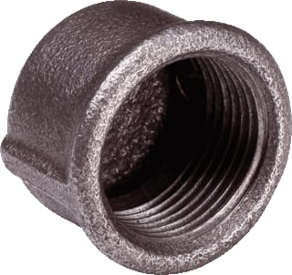 Nefit Industrial - Zwart 301 Fitting met 1 aansluiting Neft Kap 1 Rond Zw